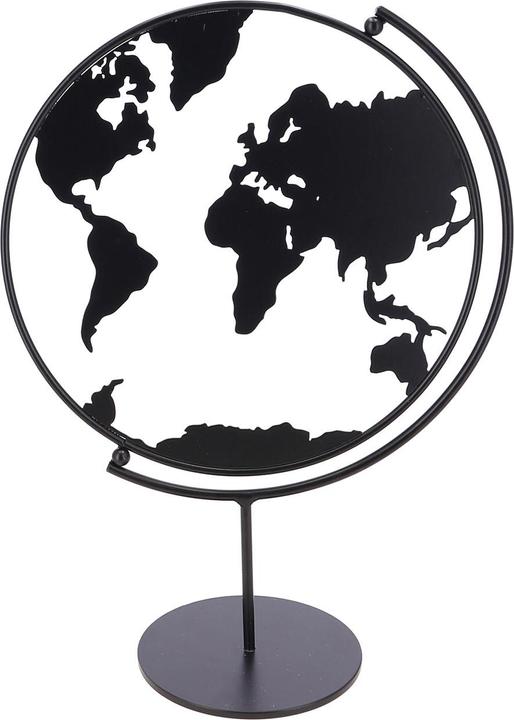 Immagine prodotto Natura Punto Decorazione da appoggio Mondo da girare in metallo, nero, 21 x 10 x 28 cm
