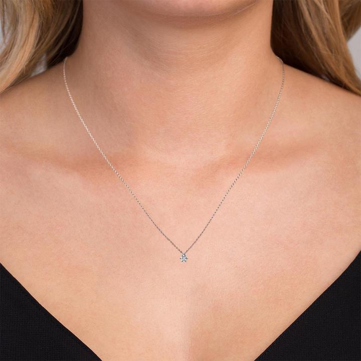 Image du produit Goldberg Diamant Collier 6 griffes 18 ct WG (Or blanc, 42 cm)