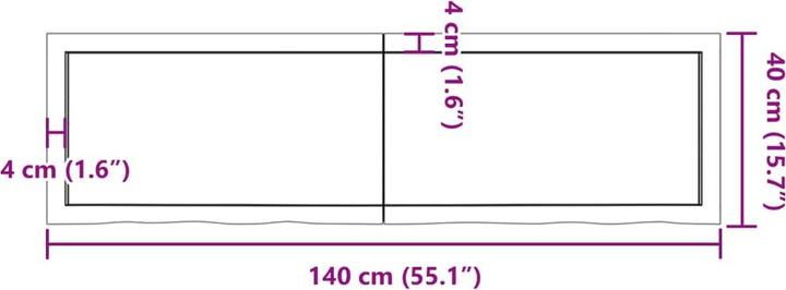 Immagine prodotto vidaXL Saba (140 x 40 x 4 cm)
