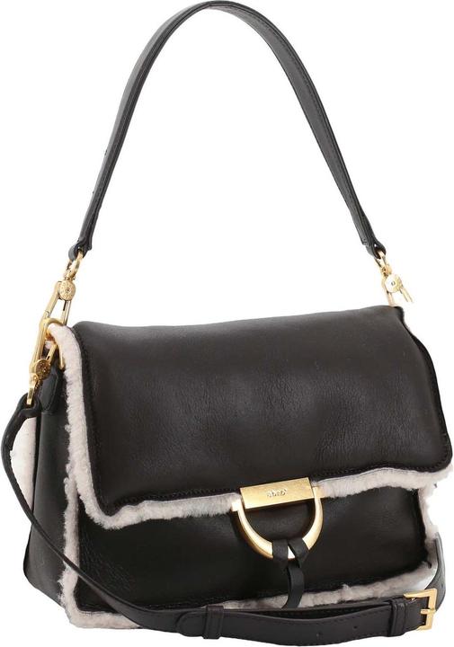 Immagine prodotto Abro Leather Shearling Reversible Shoulder Bag Temi