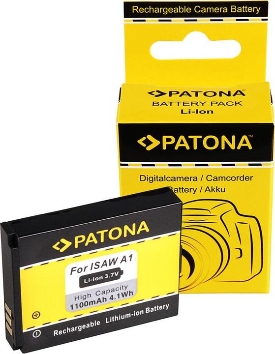 Actual product image Patona Battery f. Actionpro X7 ISAW A1 A2 A3 ISAW Advance Extreme 083443A (Camera battery)