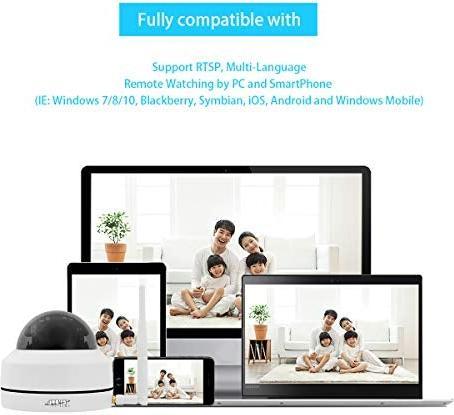 Image du produit YoLuKe Caméra IP WiFi 5MP HD Caméra de surveillance (2560 x 1920 pixels)