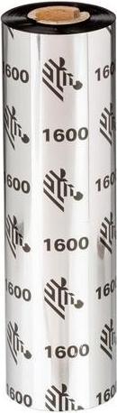 Actual product image Zebra 1600 Economy Wax - Black - 156 mm x 450 m - Ribbon (15.60 cm, Black)