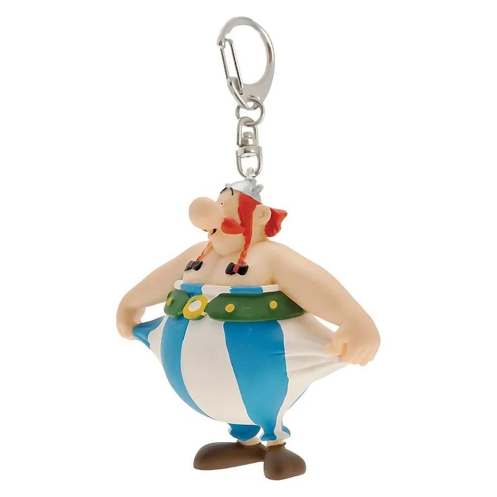 Plastoy, Schlüsselanhänger, Astérix - Porte-clés Obélix Tenant Son Pantalon, Mehrfarbig