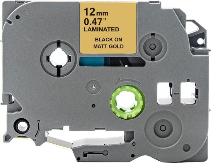 Immagine prodotto Hermex Alternatives Etikettenband zu Brother TZe-MQ831 Beschriftungsband (1.20 cm, Nero, Oro)