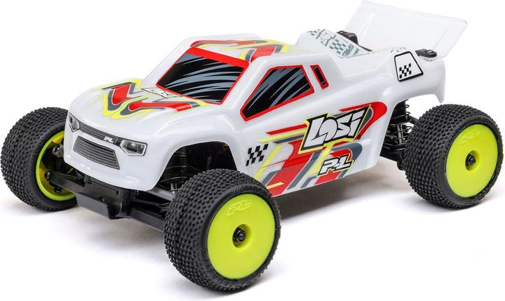 Actual product image Losi Micro-T 2S 1/28 2WD RTR Stadium Truck (Akku & Ladegerät enthalten), Weiss (RTR Ready-to-Run)