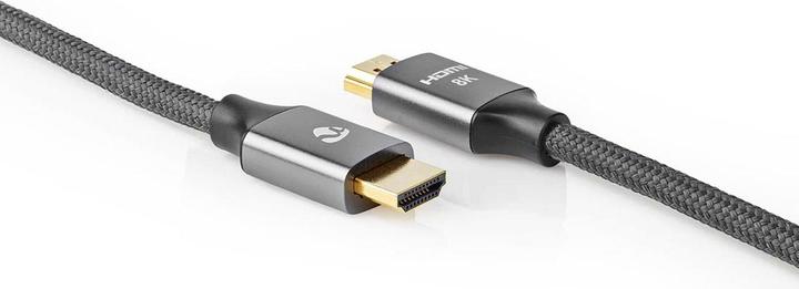 Produktbild Nedis Ultra High Speed ​​HDMI -Kabel - 48 Gbps - 1 m - rund - Metall - Anthrazit (1 m)