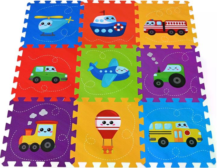 Knorrtoys Puzzlematte - „Fahrzeuge“/9-tlg./30 cm