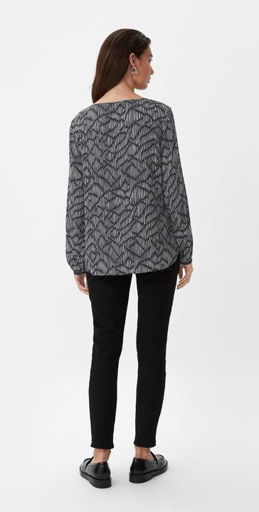Immagine prodotto Comma Bluse Gemusterte Crêpe-Bluse mit Bindeband (34)