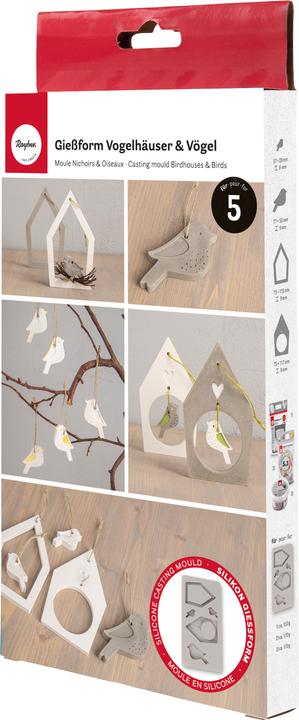 Image du produit Rayher Silikon Giessform "Vogelhäuser & Vögel"