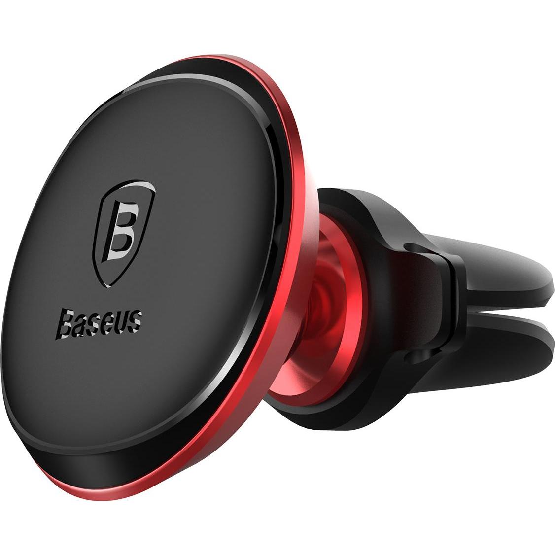 Baseus Supporto magnetico per auto per griglia di ventilazione Air Vent, Supporto per smartphone, Rosso