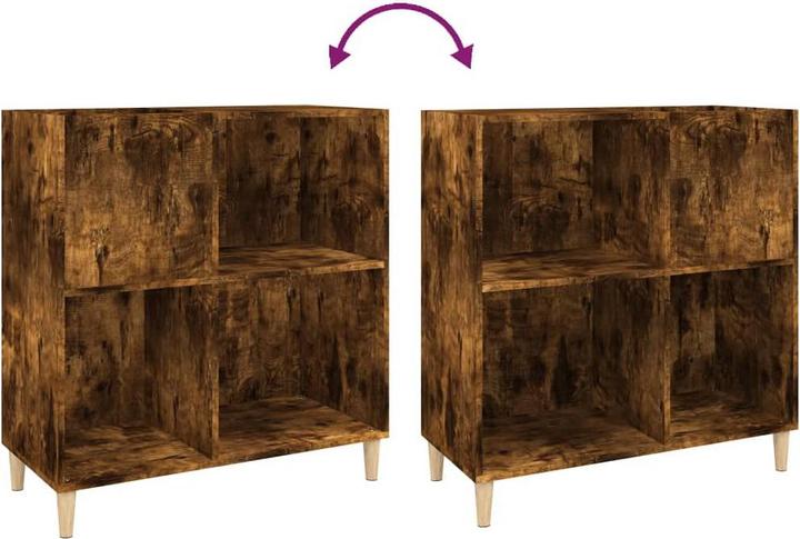 Actual product image vidaXL Plattenschrank Räuchereiche 84,5x38x89 cm Holzwerkstoff