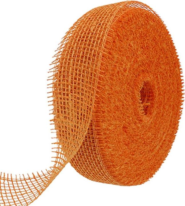Actual product image Vosteen Band Jute, B50mm, L40m, terracotta