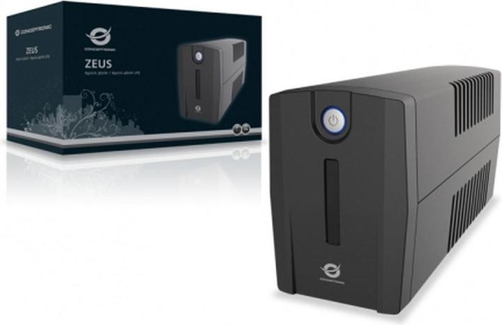 Produktbild Conceptronic ZEUS USV 850VA LED 4xIEC Socket ZEUS 02E (850 VA, 480 W, Line-Interaktiv USV)