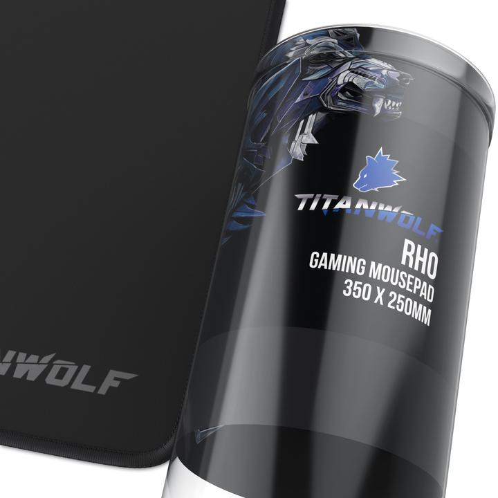 Produktbild Titanwolf Gaming Mauspad, 350 x 250mm Speed Mausmatte, 3mm Höhe, rutschfest, strapazierfähig (L)