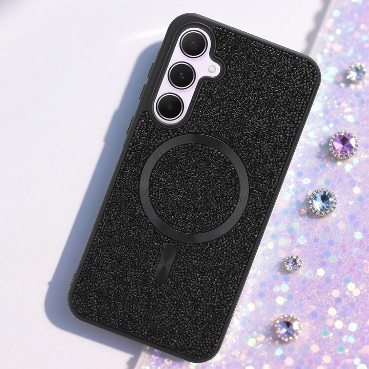 Produktbild Cadorabo Samsung Galaxy A55 5G Hülle kompatibel mit MagSafe Glitzer Case (Samsung Galaxy A55)