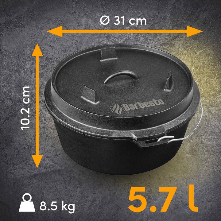 Cocotte en fonte Dutch oven 4.25L - FR