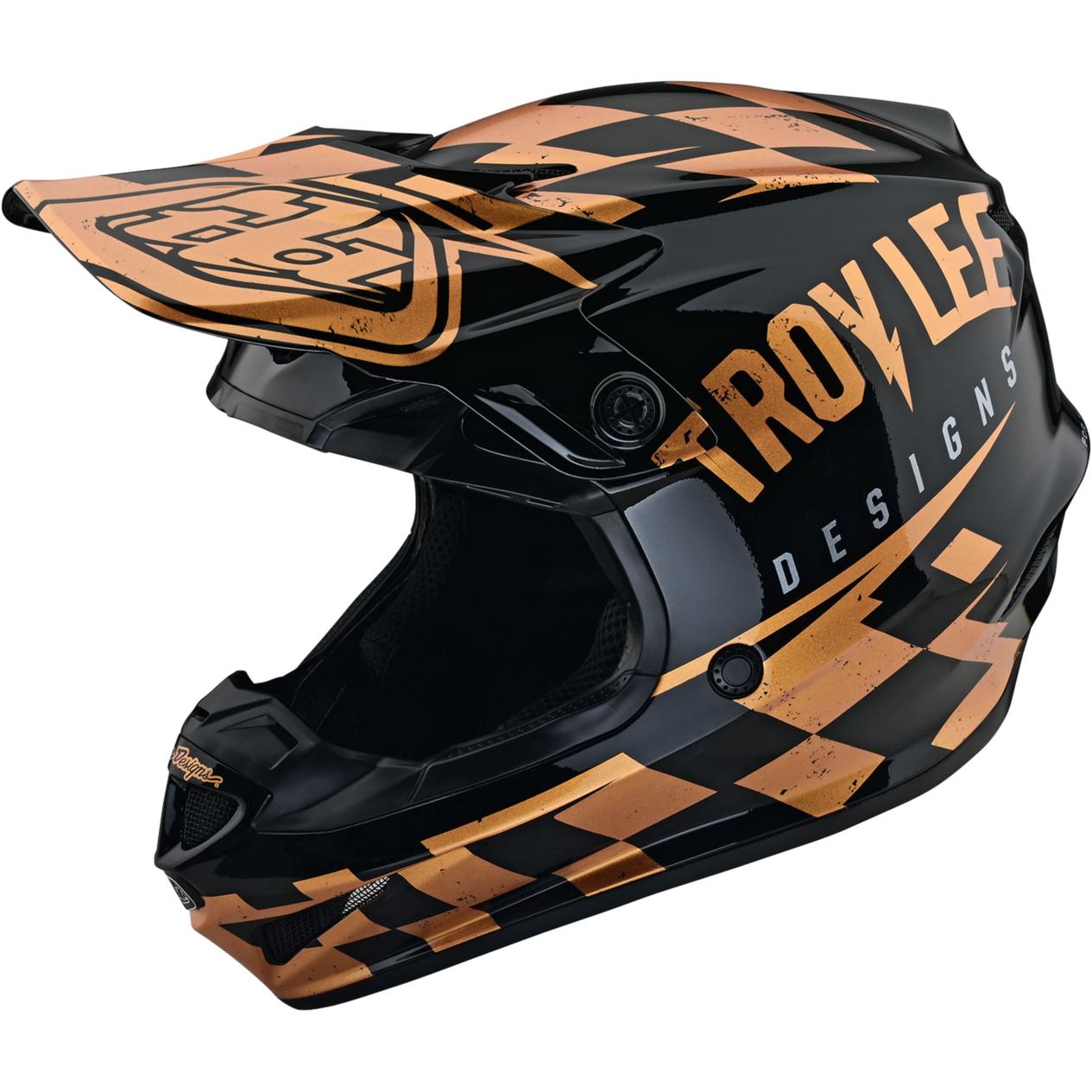 Troy Lee Designs, Motorradhelm, SE4 Polyacrylite Helmet Mips - Race Shop (57 - 58 cm, M)