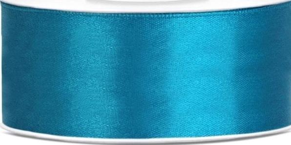 Produktbild Partydeco Satin Ribbon, turquoise, 25mm/25m (1 pc. / 25 lm) (1x)