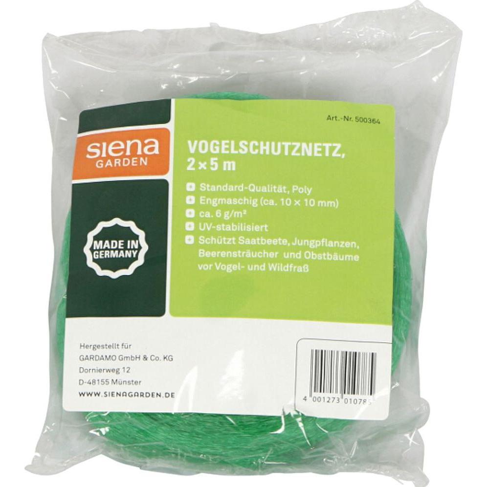 Siena Garden, Pflanzen Winterschutz + Gartenvlies, Vogelschutznetz 5x2m
