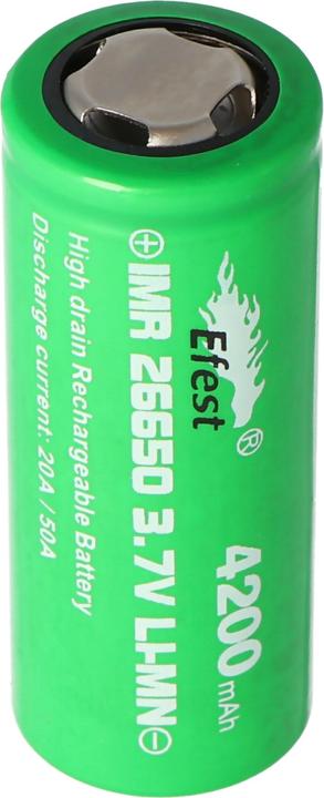 Produktbild Efest Akku IMR26650 High Drain max. 50A (26650, 4200 mAh)