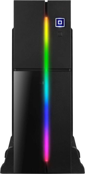 AeroCool AEROPGSPLAYASLIM-BK PC-Gehäuse ohne Netzteil PLAYA SLIM RGB - USB3.0 (mATX, Mini-ITX)