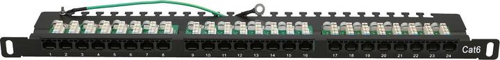 Actual product image Extralink Patch panel 0.5U 24x RJ-45 Cat.6 UTP (EX.9663)