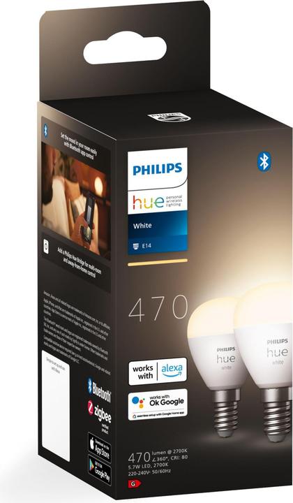 Actual product image Philips Hue White Luster (E14, 470 lm, 2 x)