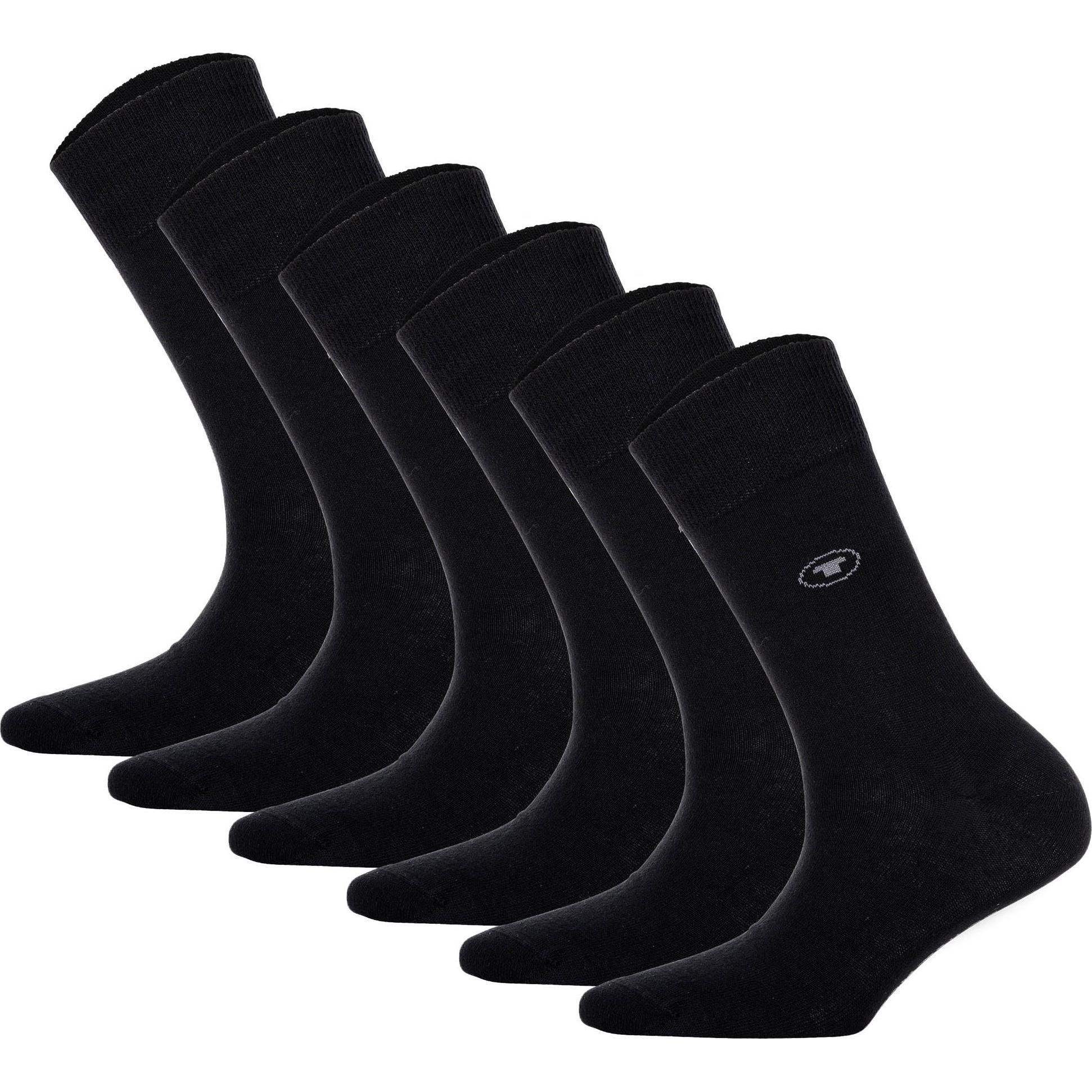 Tom Tailor, Damen, Socken, Socken Casual, Schwarz, (6er Pack, 35 - 38)