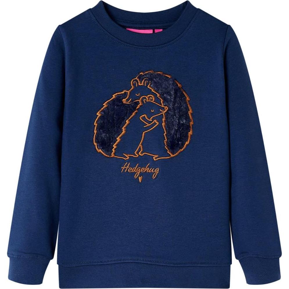 VidaXL, Jungen, Pullover, Kinder-Sweatshirt Marineblau 92,Material: 95 % Baumwolle. 5, Blau, (92)