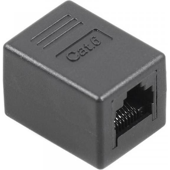 Maclean Łącznik RJ45 Cat6 gniazdo-gniazdo (MCTV-811) (RJ45 (1x)), Netzwerkadapter, Schwarz