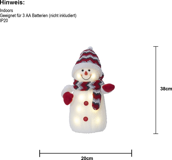 Immagine prodotto Star Trading Pupazzo di neve a LED