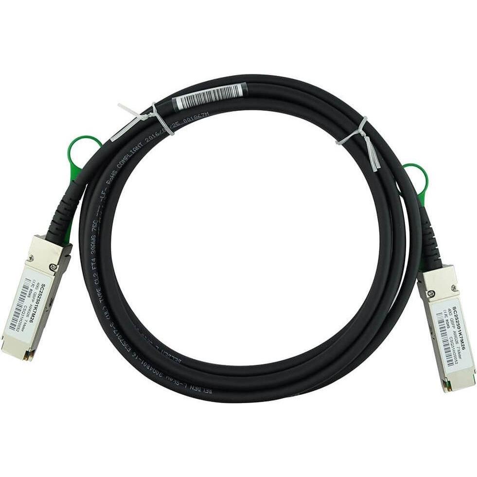 CBO Arista CAB-Q-Q-3M kompatibles BlueLAN DAC QSFP SC252501K3M30, Transceiver, Schwarz
