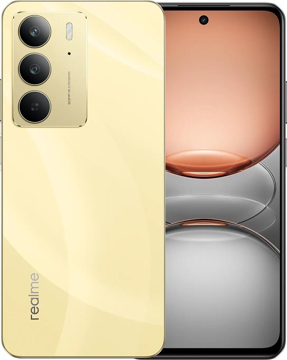 Actual product image realme C75 Dual Sim 6GB RAM 128GB - Lightning Gold (128 GB, Lightning Gold, 6.73", 50 Mpx, 4G)
