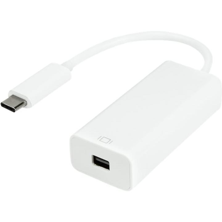 LogiLink Adattatore USB / DisplayPort (Mini DP, 15 cm), Adattatore dati + video, Bianco