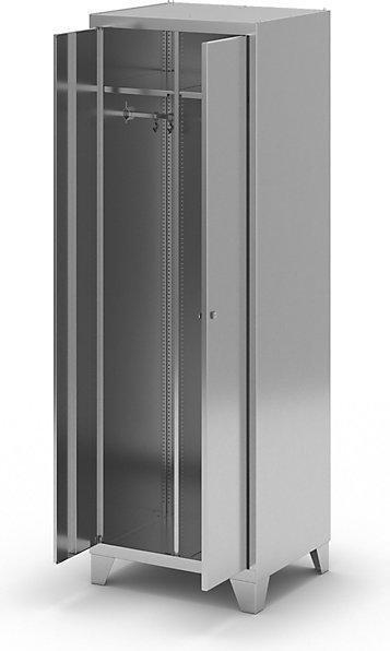 Immagine prodotto kaiserkraft Armadio con piedini, armadio guardaroba con 2 scomparti guardaroba, altezza x (60 cm, 180 cm)
