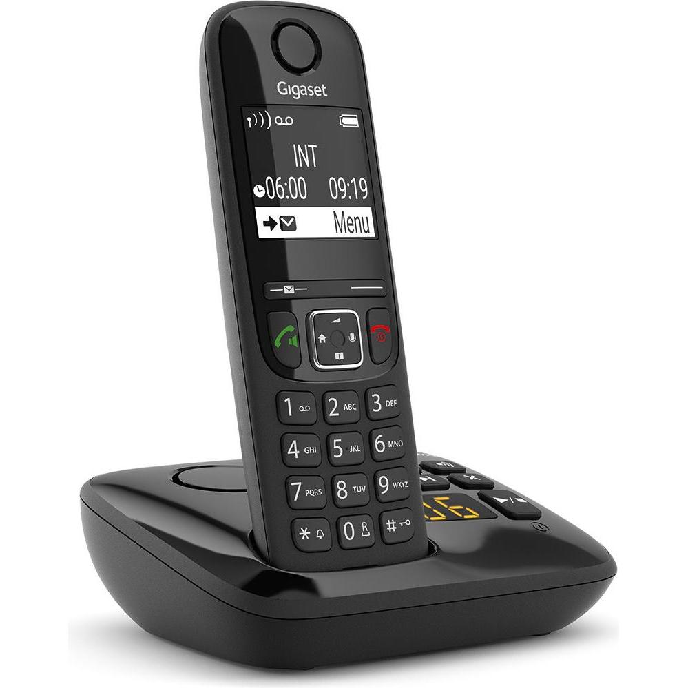 Thumbnail - Gigaset AS690A Analoges/DECT-Telefon, Telefon, Schwarz