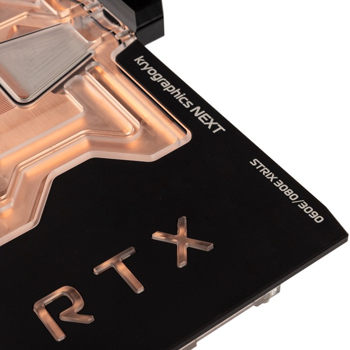 Produktbild Aqua Computer kryographics NEXT RTX 3080 / 3090 Strix GPU Wasserkühler - Kupfer + Acryl