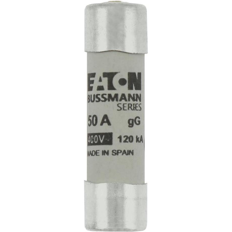 10x Eaton, Sicherung, Sicherungseinsatz, Niederspannung, 50 A, AC 400 V, 120 kA, 14 x 51 mm, gL/gG, IEC, Mit Schlagmelde...