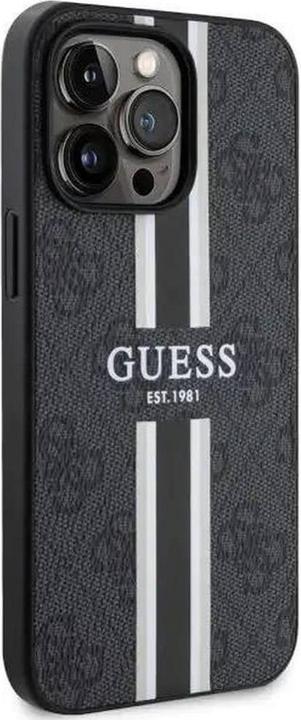 Produktbild Guess GUHMP13LP4RPSK iPhone 13 Pro / 13 6,1" czarny/black hardcase 4G Printed Stripes MagSafe (Apple iPhone 13 Pro)