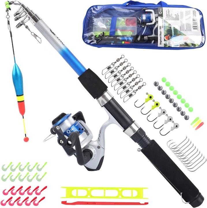 Q-Tac Kit de pêche pour enfants (Télescope)
