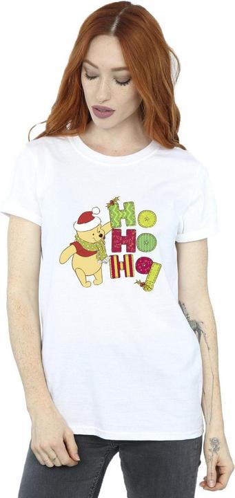 Immagine prodotto Disney Winnie The Pooh Ho Ho Ho Scarf Maglietta Ampia Donna (M)