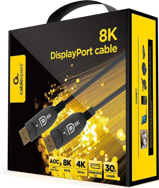 Actual product image Cablexpert CABLE DISPLAY PORT AOC/PREM CC-DP8K-AOC-30M (30 m)