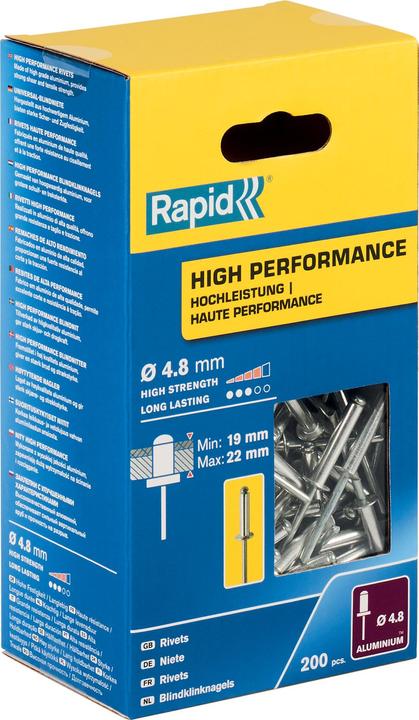 Produktbild Rapid Universal Blindniete Ø 4,8 x 25 mm