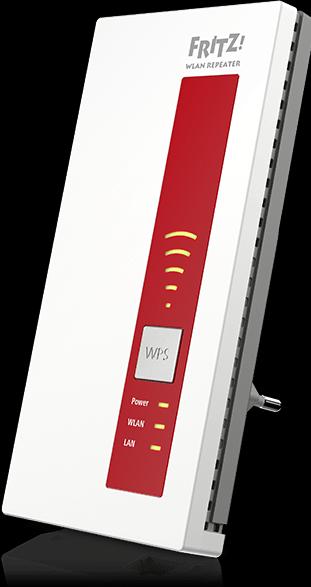 Productafbeelding AVM FRITZ!WLAN-repeater 1750E DE versie (1300 Mbit/s, 450 Mbit/s)