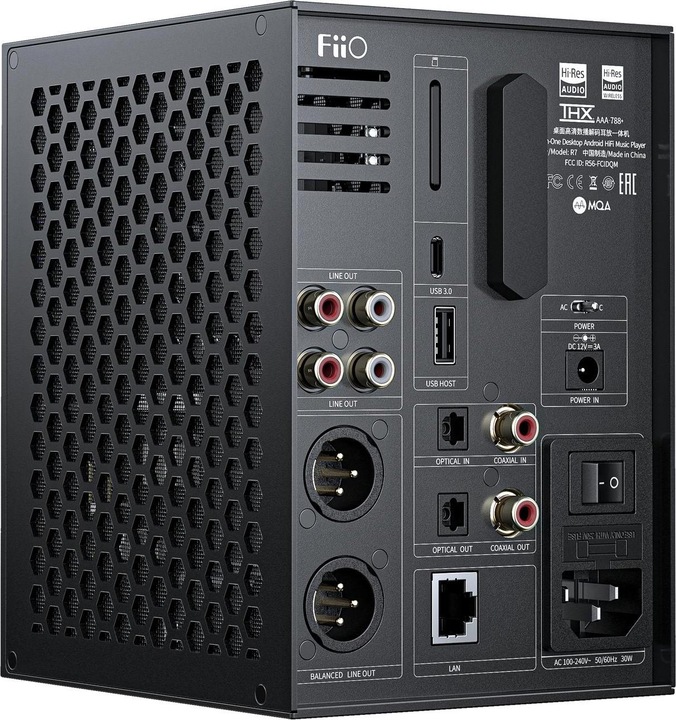 Image du produit FiiO R7 (USB-DAC, Écran, Micro, commutateur de gain, Bluetooth, WiFi)