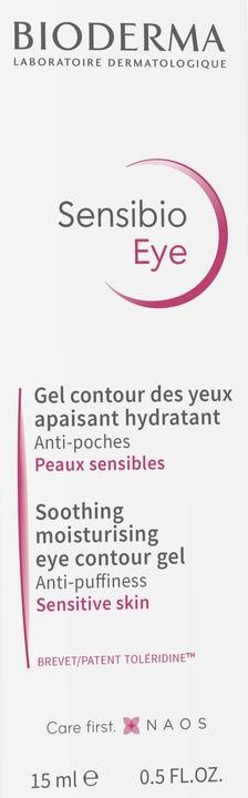 Image du produit Bioderma Sensibio Contour des yeux pour peau sensible 15 Ml (Gel pour le soin des yeux, 15 ml, Jour + nuit)
