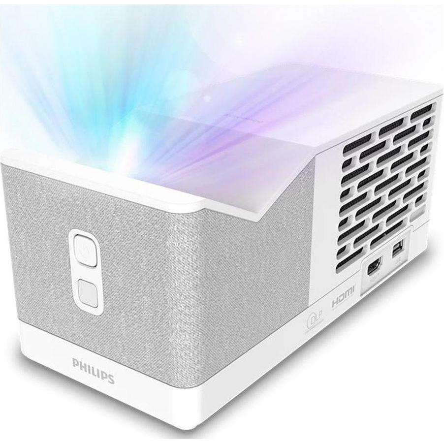 Philips Screeneo UL5 Smart (Full HD, 550 lm, 0.23:1), Beamer, Weiss, Grau