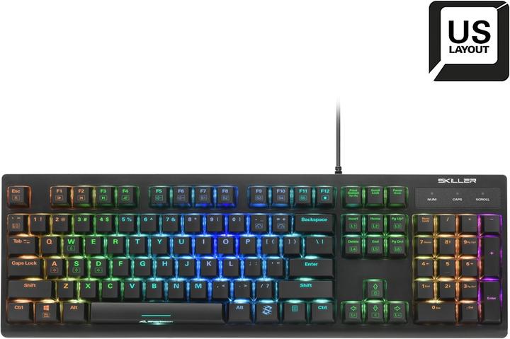 Produktbild Sharkoon SKILLER SGK30 Tastatur USB QWERTY US Englisch (US, Kabelgebunden)
