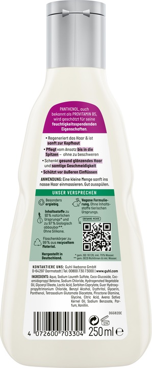 Image du produit Guhl Panthenol+Reparatur Mildes Shampoo 250ml (250 ml)